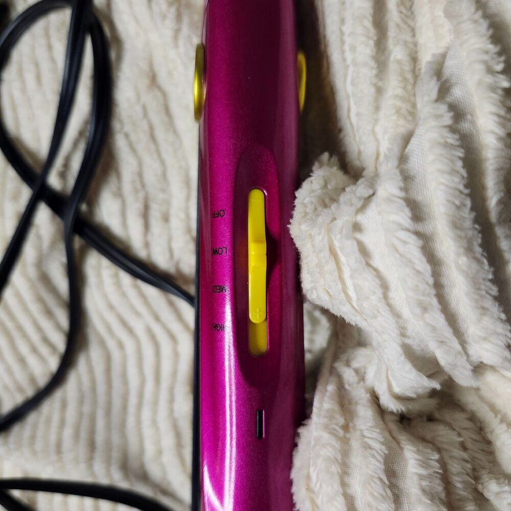 Original Bed Head TIGI Mini Hair Crimper Iron Pink/Yellow BH344 - Tested & Hot! - Picture 10 of 11
